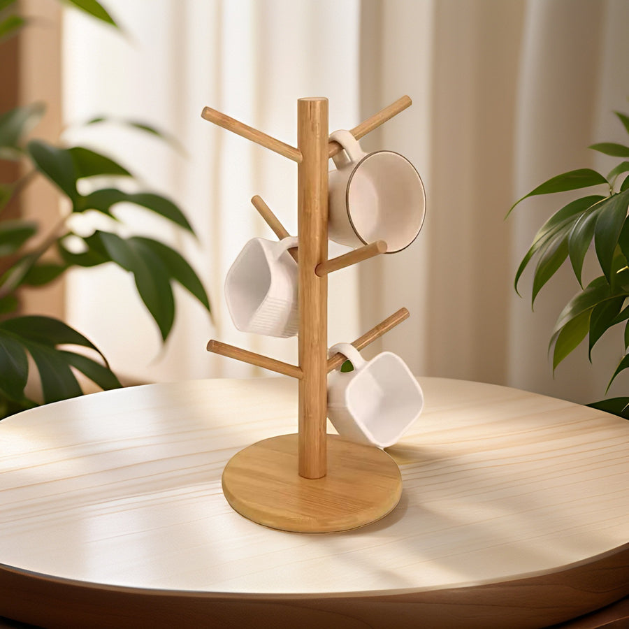 Bamboo Mug & Desk Cup Stand