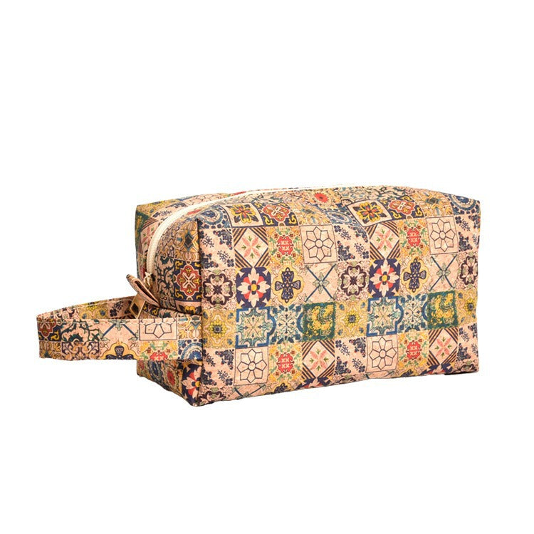 Cork Travel Makeup & Jewellery Pouch
