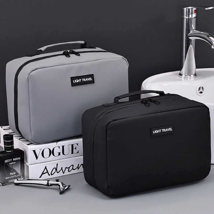 Accordion Travel Wash Bag with Wet-Dry Sections