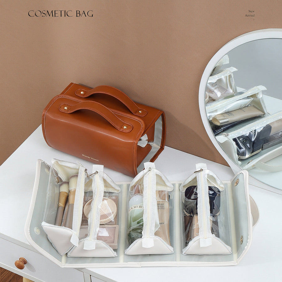 Fold-Out 4-in-1 Travel Toiletry Organiser