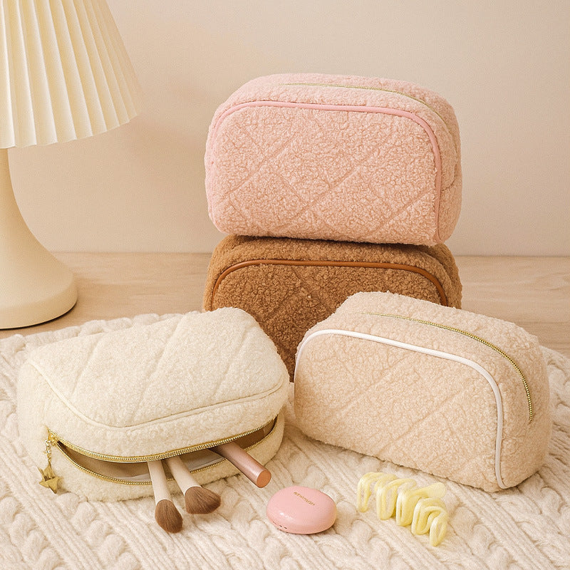 Soft Plush Everyday Cosmetic Pouch