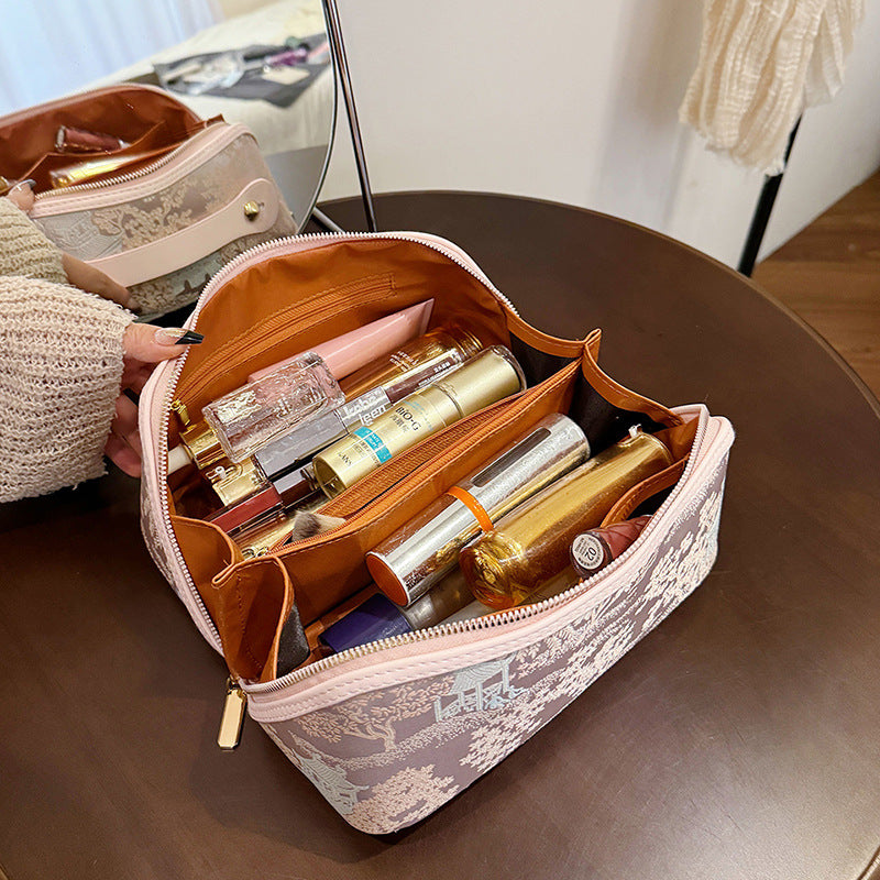 Embroidered Travel Toiletry Pouch