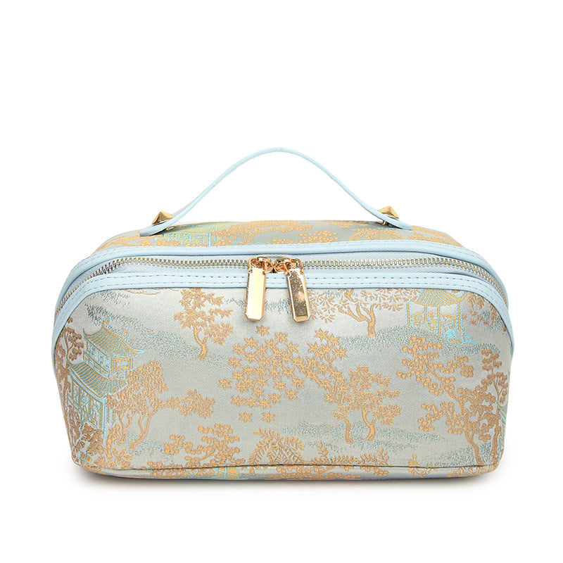 Embroidered Travel Toiletry Pouch