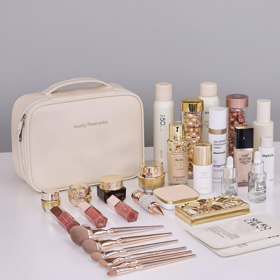 Partitioned Travel Toiletry & Wash Bag