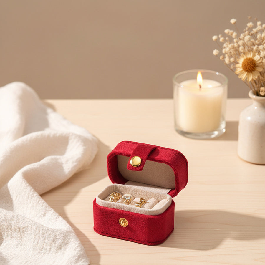 Compact Velvet Ring & Earring Keeper