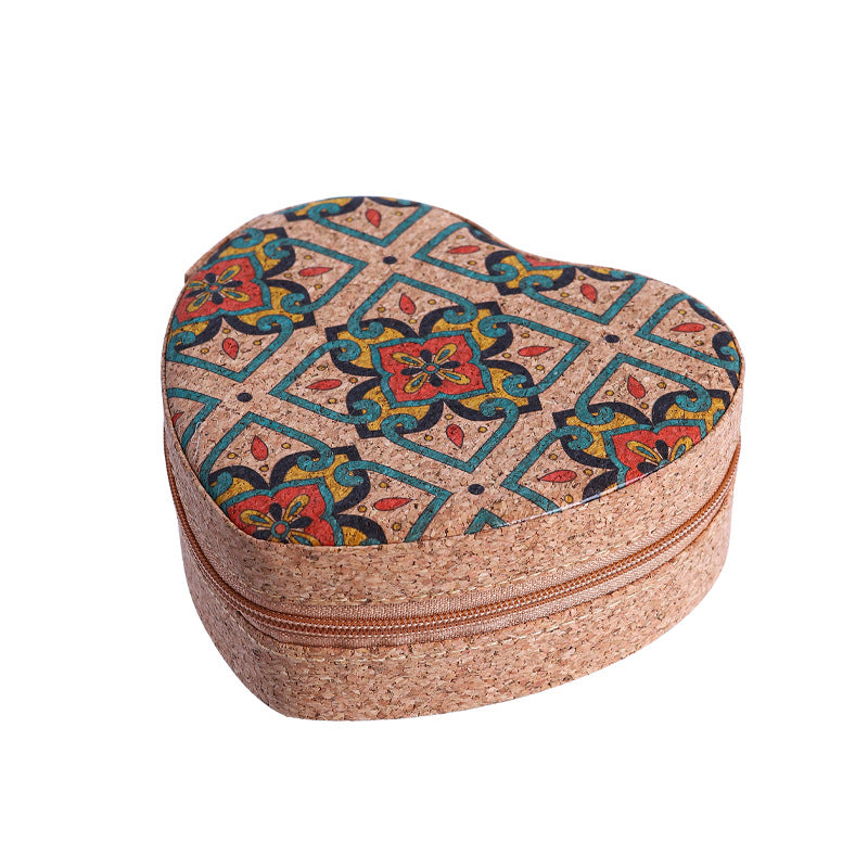Heart-Shaped Jewellery Gift Box — Embossed Pattern