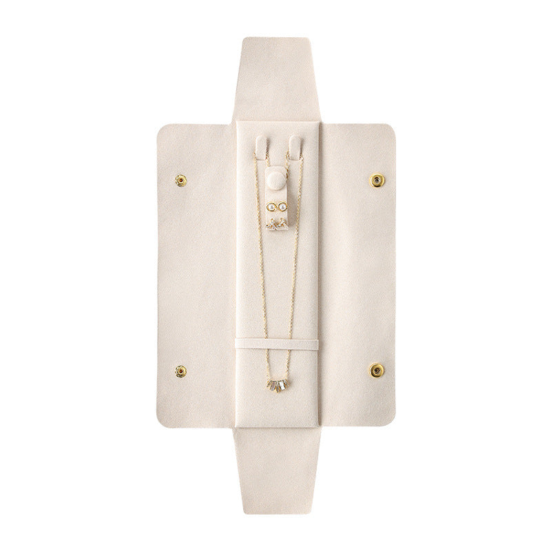 Velvet Travel Jewellery Case – Portable Ring & Necklace Organiser
