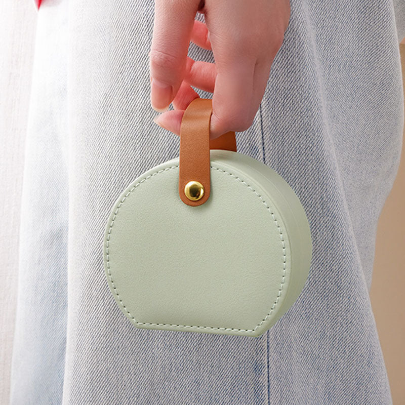 Handbag-Style Travel Jewellery Case – Portable Ring & Earring Organiser