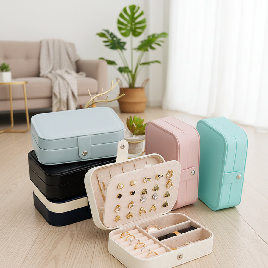 Minimalist Travel Jewellery Box – Bracelet, Ring & Earring Organiser