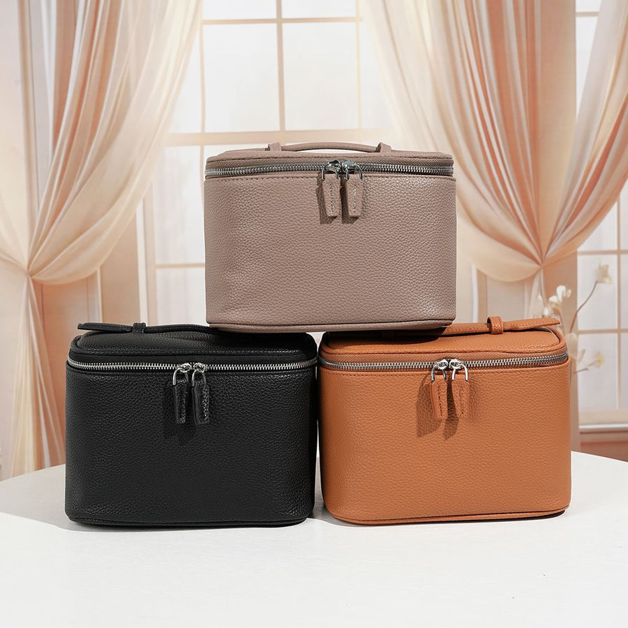 Structured PU Travel Cosmetic Case