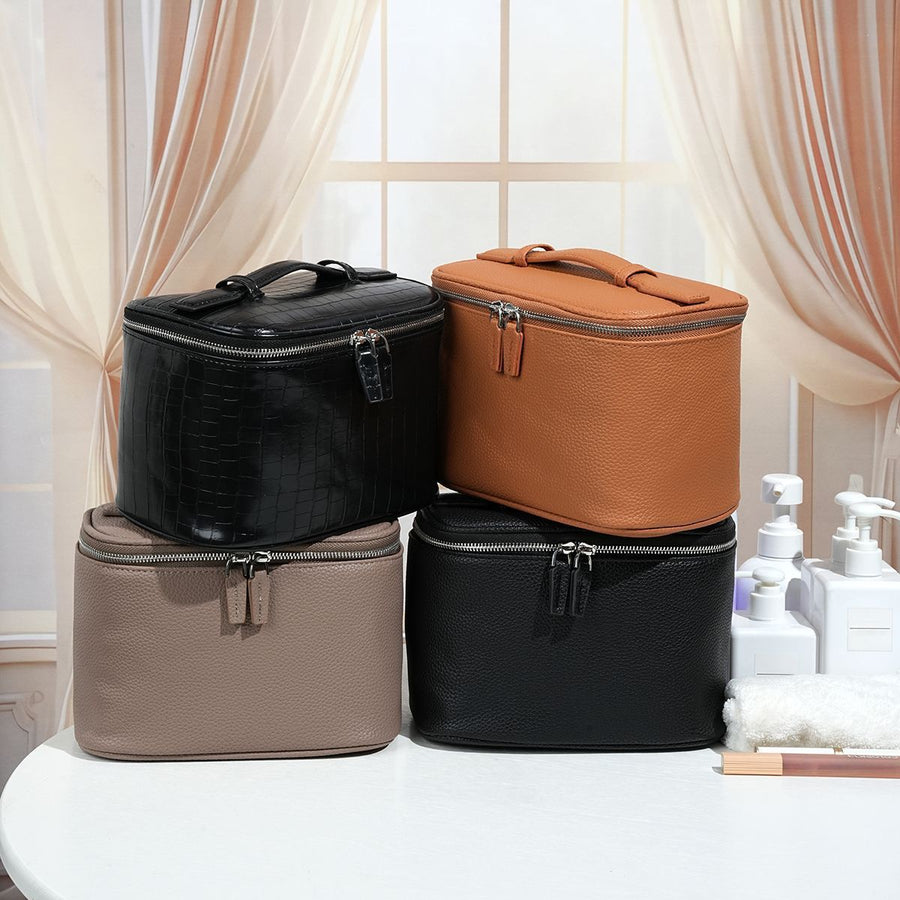 Structured PU Travel Cosmetic Case