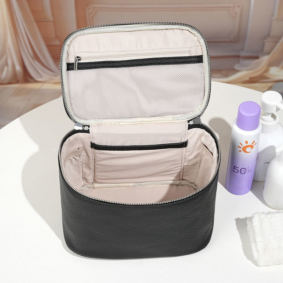Structured PU Travel Cosmetic Case