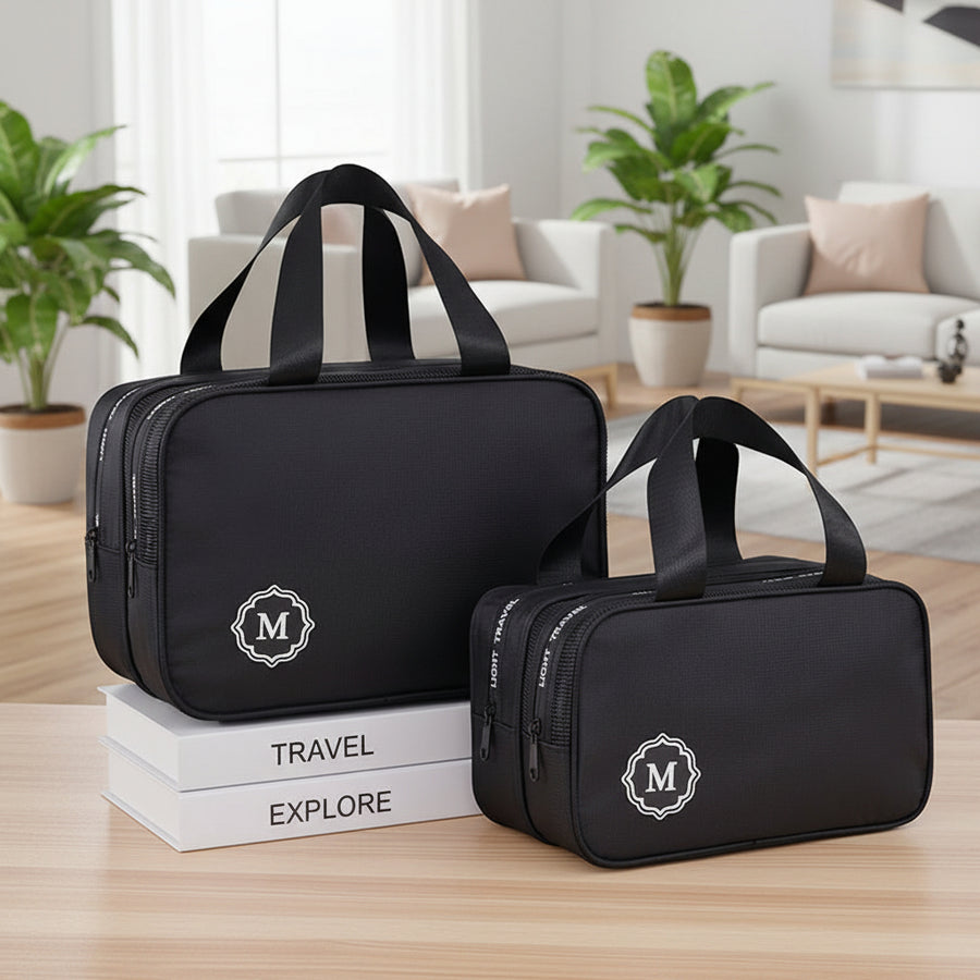 Dry-Wet Separation Travel Toiletry Bag – Double-Layer Organiser
