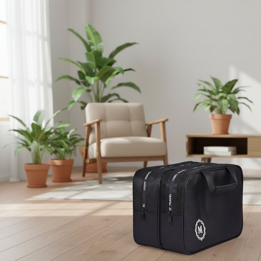 Dry-Wet Separation Travel Toiletry Bag – Double-Layer Organiser