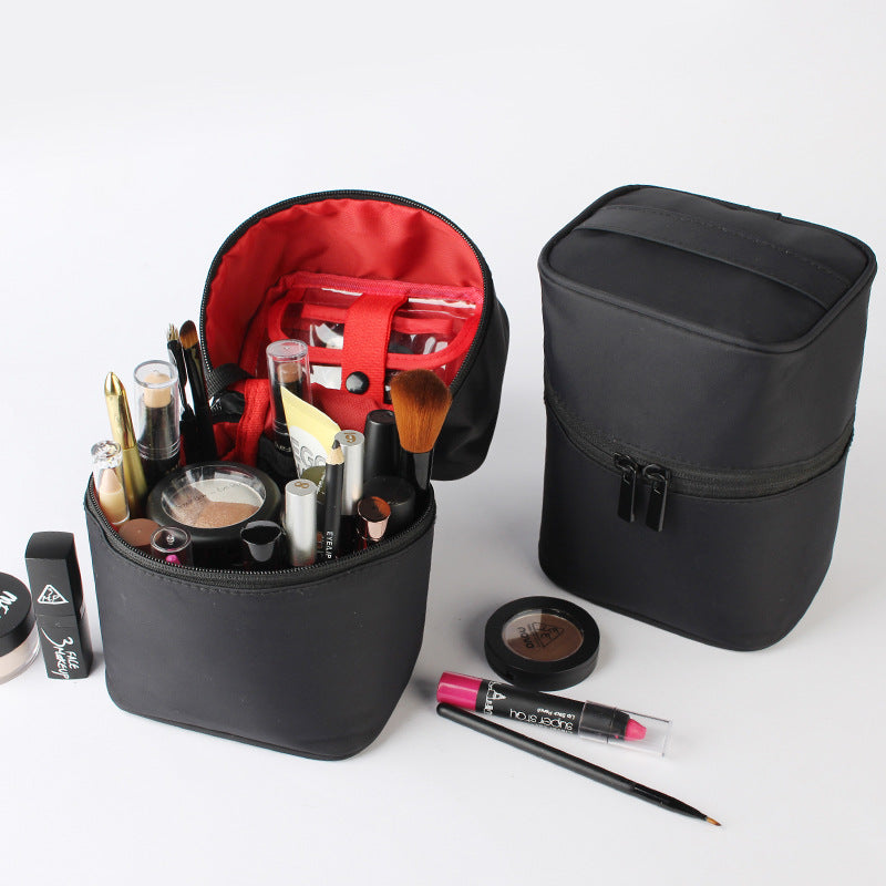 Hard-Shell Travel Cosmetic Bag – Detachable Cube Organiser