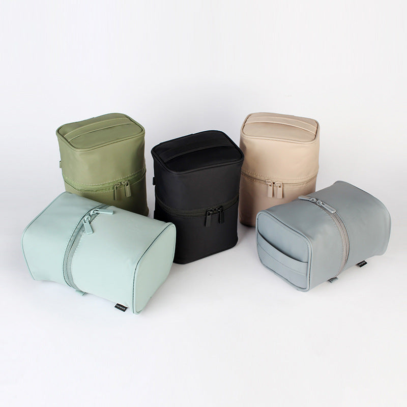 Hard-Shell Travel Cosmetic Bag – Detachable Cube Organiser