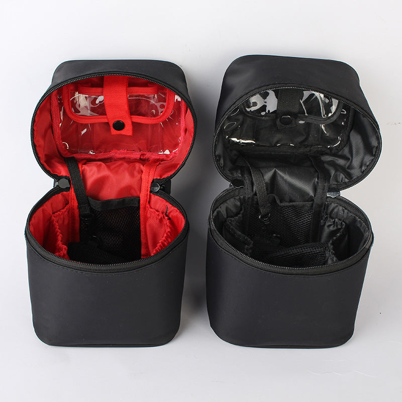 Hard-Shell Travel Cosmetic Bag – Detachable Cube Organiser