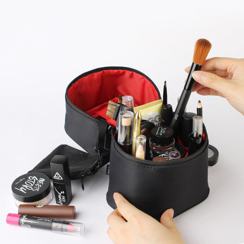 Hard-Shell Travel Cosmetic Bag – Detachable Cube Organiser