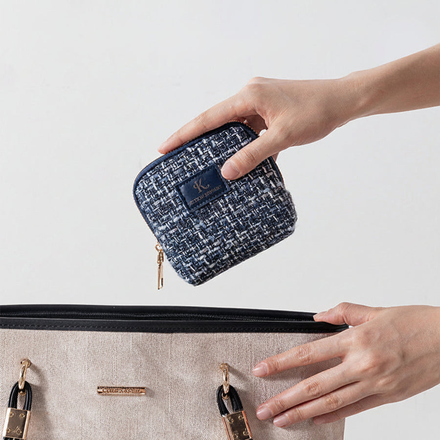 Multi-Use Travel Jewellery & Cosmetics Pouch – Zip Handbag Organiser
