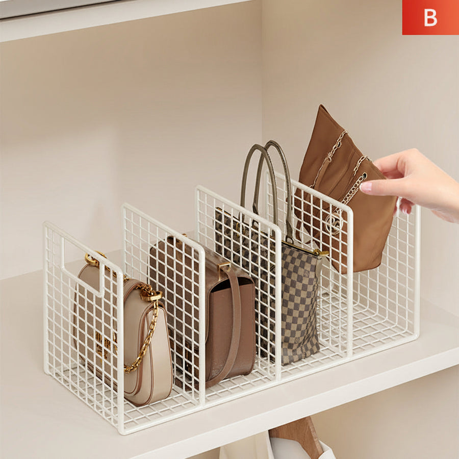 Wardrobe Bag Storage Rack – No-Drill Iron Organiser for Handbags & Clutches