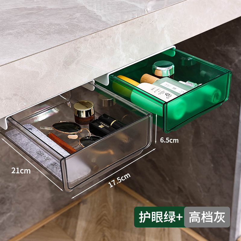 Under-Desk Drawer Organiser – Adhesive No-Drill Stationery Storage Box