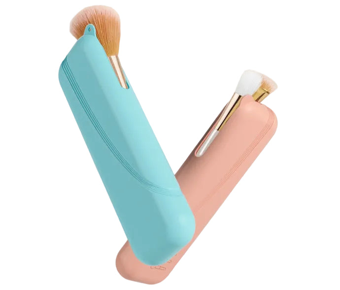 Silicone Makeup Brush Bag – Waterproof, Dustproof, Travel-Ready