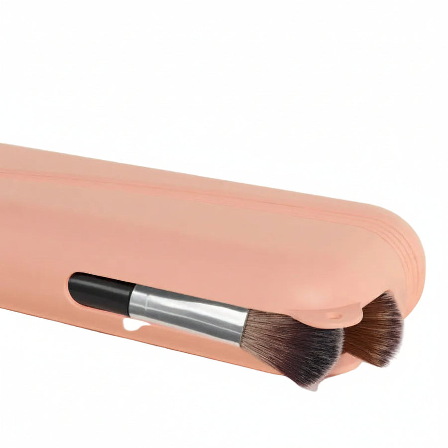 Silicone Makeup Brush Bag – Waterproof, Dustproof, Travel-Ready