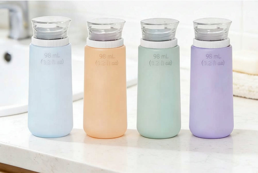 Silicone Refillable Travel Bottles – Sub-100ml, Food-Grade, Set or Single