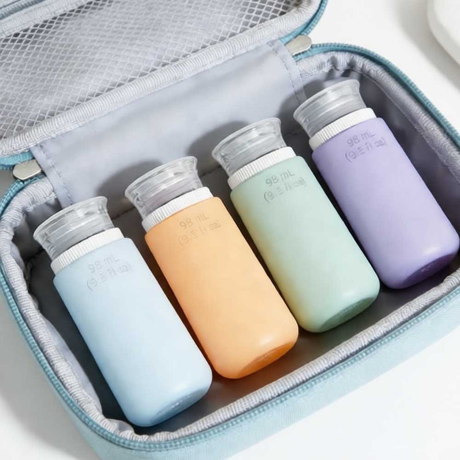 Silicone Refillable Travel Bottles – Sub-100ml, Food-Grade, Set or Single