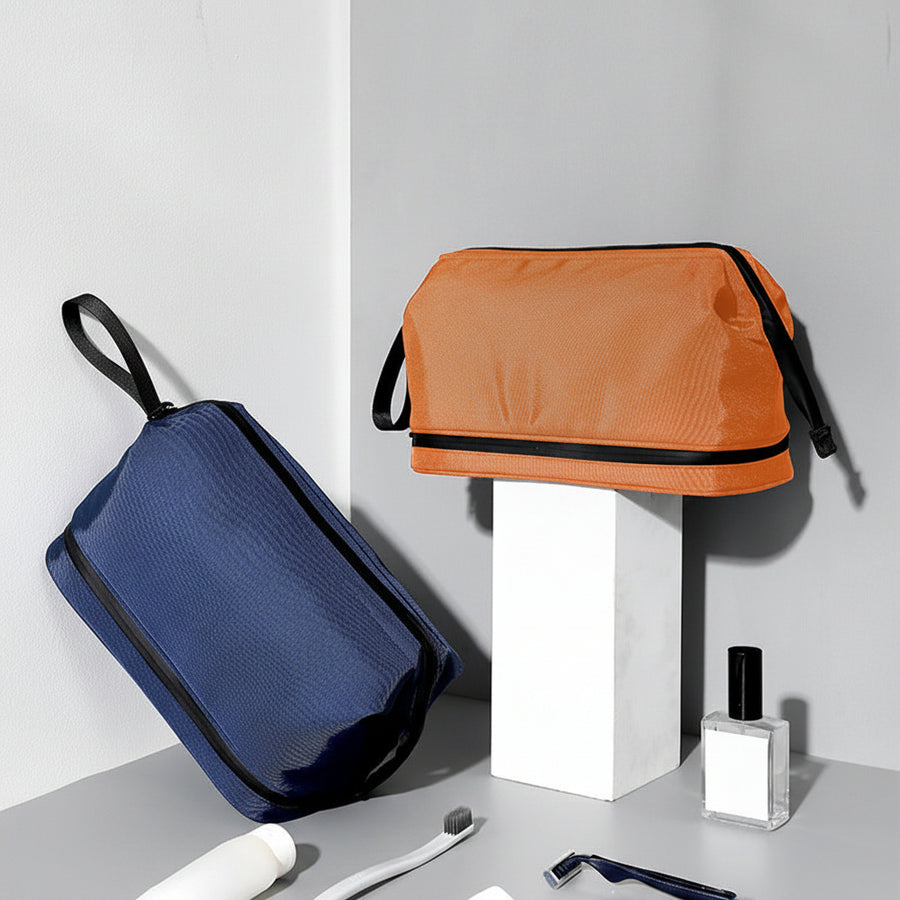 Compact Toiletry Bag — Dry & Wet Separation