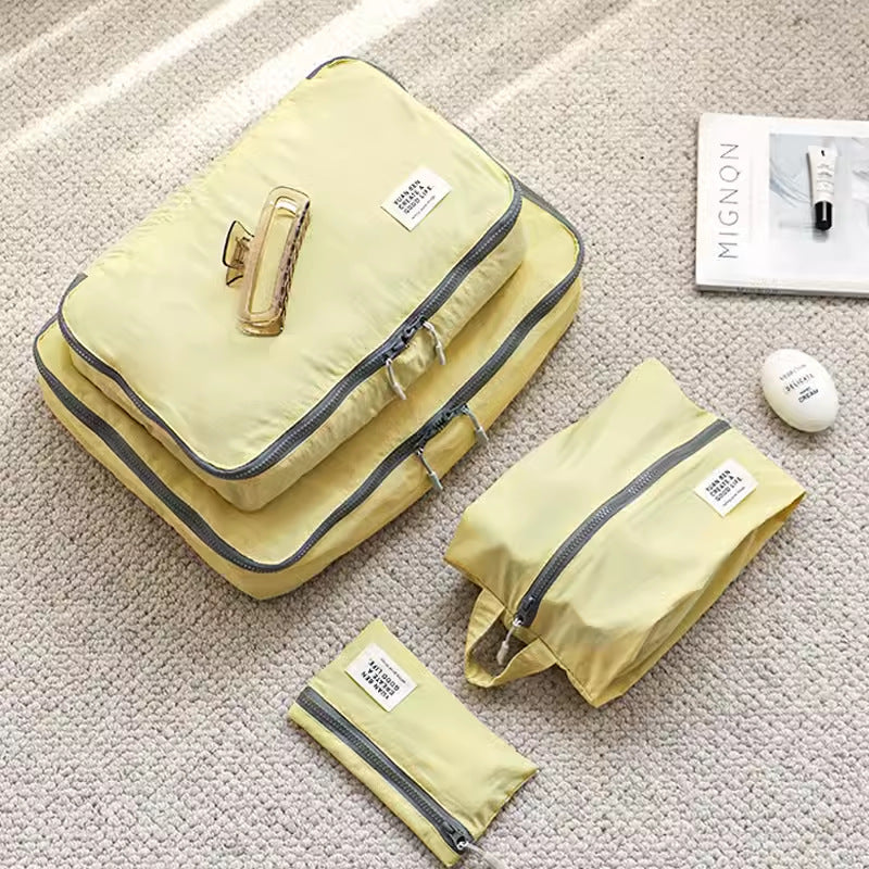 Travel Pouch Set 4Pcs — Coordinated Packing Organisers