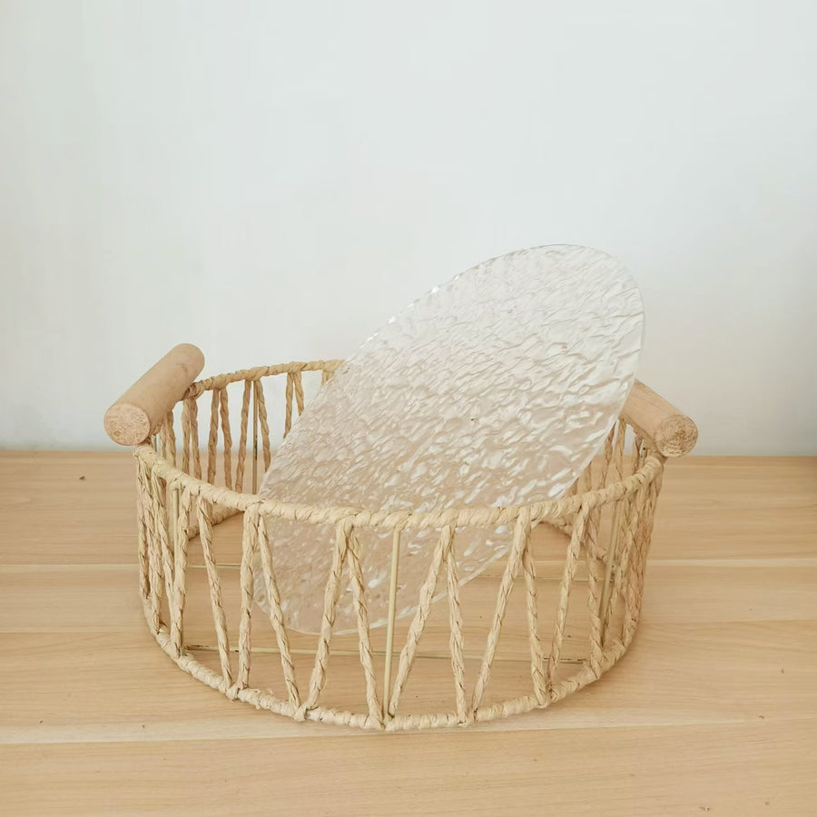 Woven Storage Basket — Desk & Home Surface Organiser