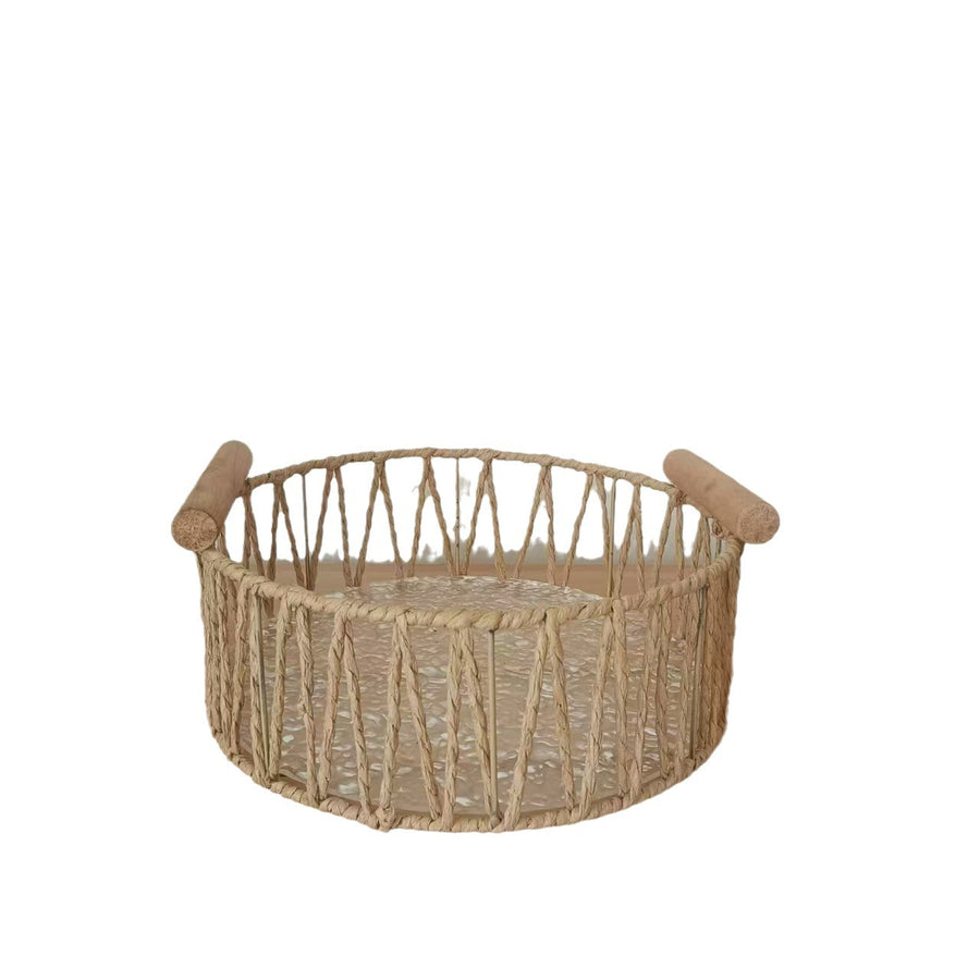Woven Storage Basket — Desk & Home Surface Organiser