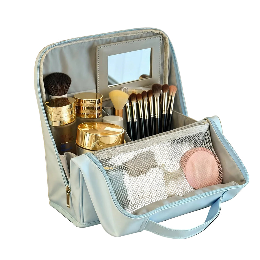 Travel Vanity Bag with Mirror — Organised Beauty On the Go