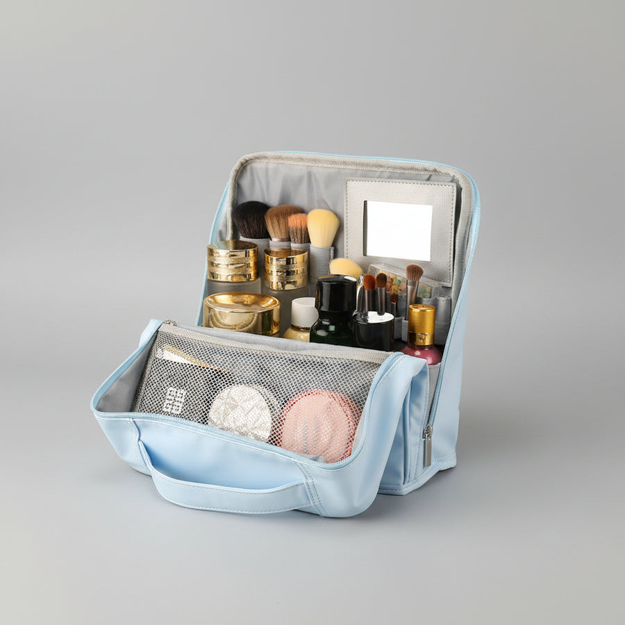 Travel Vanity Bag with Mirror — Organised Beauty On the Go