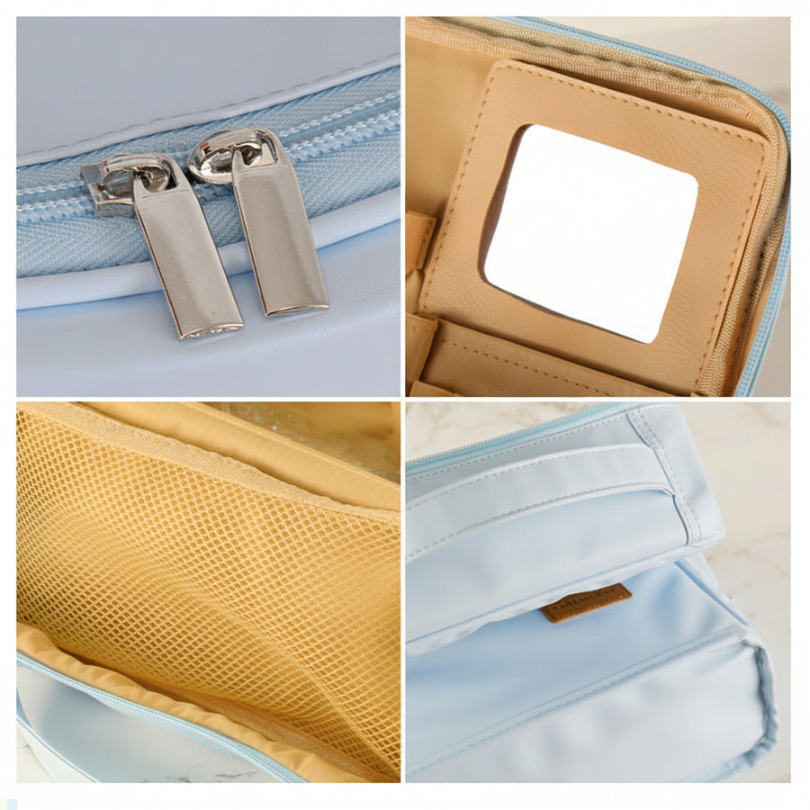 Travel Vanity Bag with Mirror — Organised Beauty On the Go
