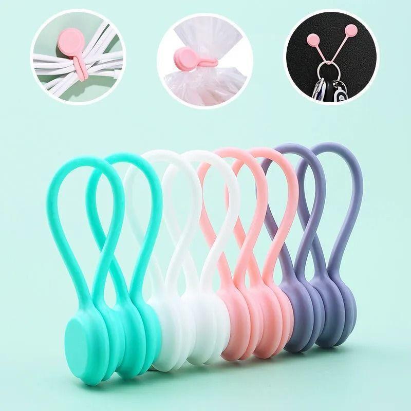 Silicone Cable Ties — Reusable Cable Organiser for Desk & Bag