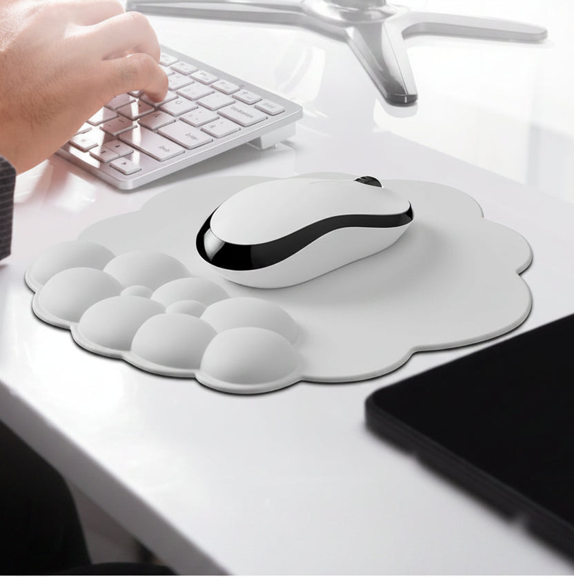 Memory Foam Wrist Rest — Cushioned Mouse Pad for Desk & Laptop