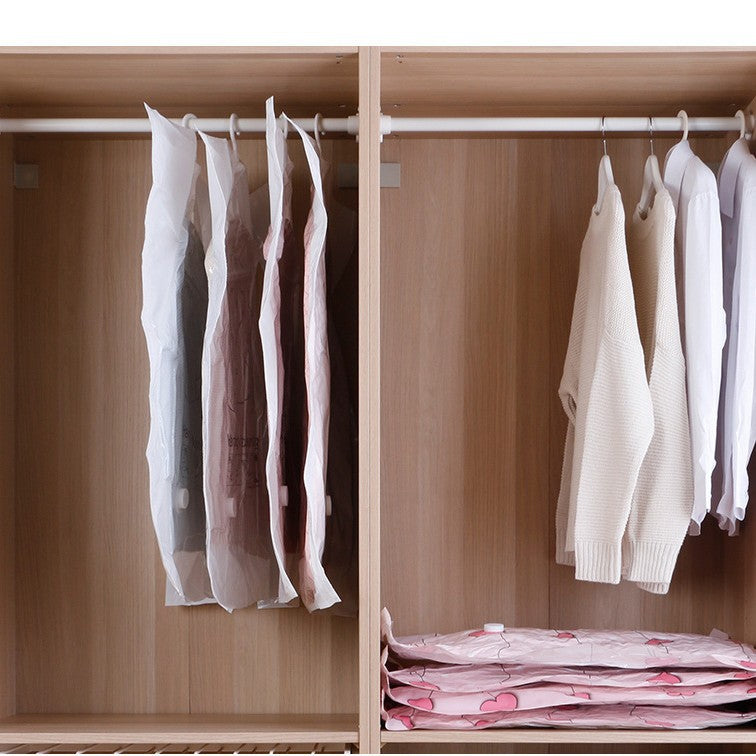 Hanging Vacuum Compression Bag — Wardrobe Rail Storage for Coats & Duvets