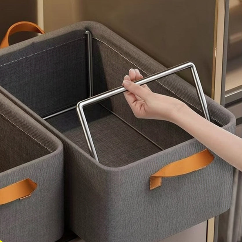 Foldable Fabric Storage Box — Large-Capacity Wardrobe & Shelf Organiser