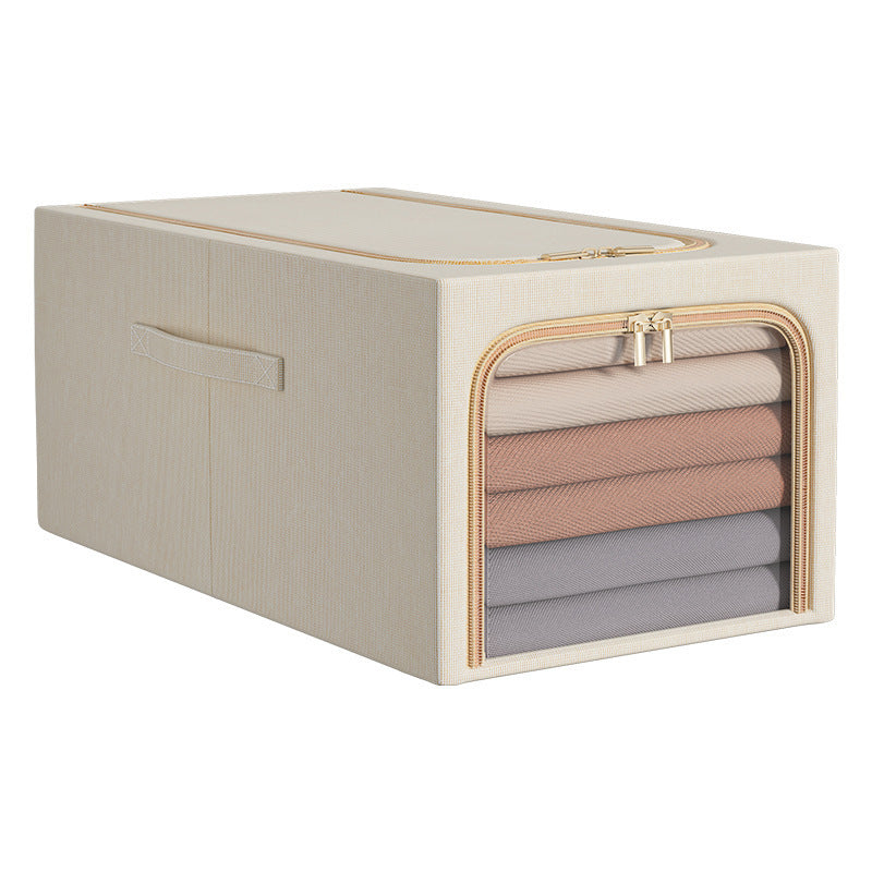 Slim Fabric Storage Box — Narrow Wardrobe & Shelf Organiser