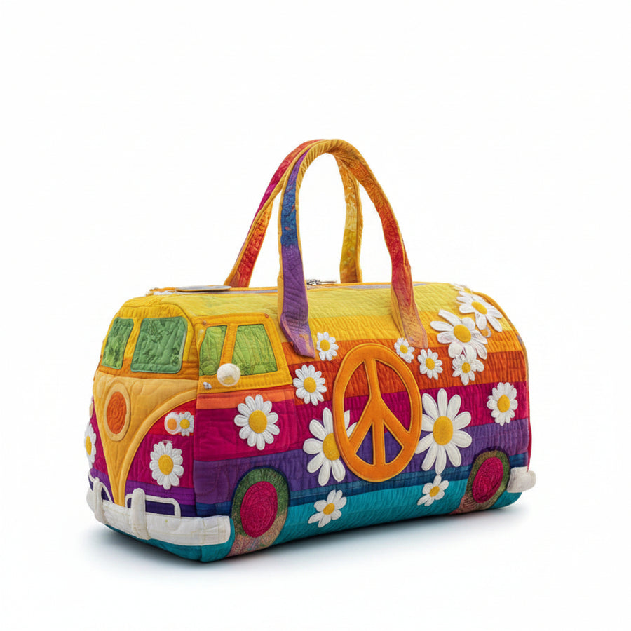 Quilted Weekend & Gym Bag — Compact Travel Bag for Short Trips