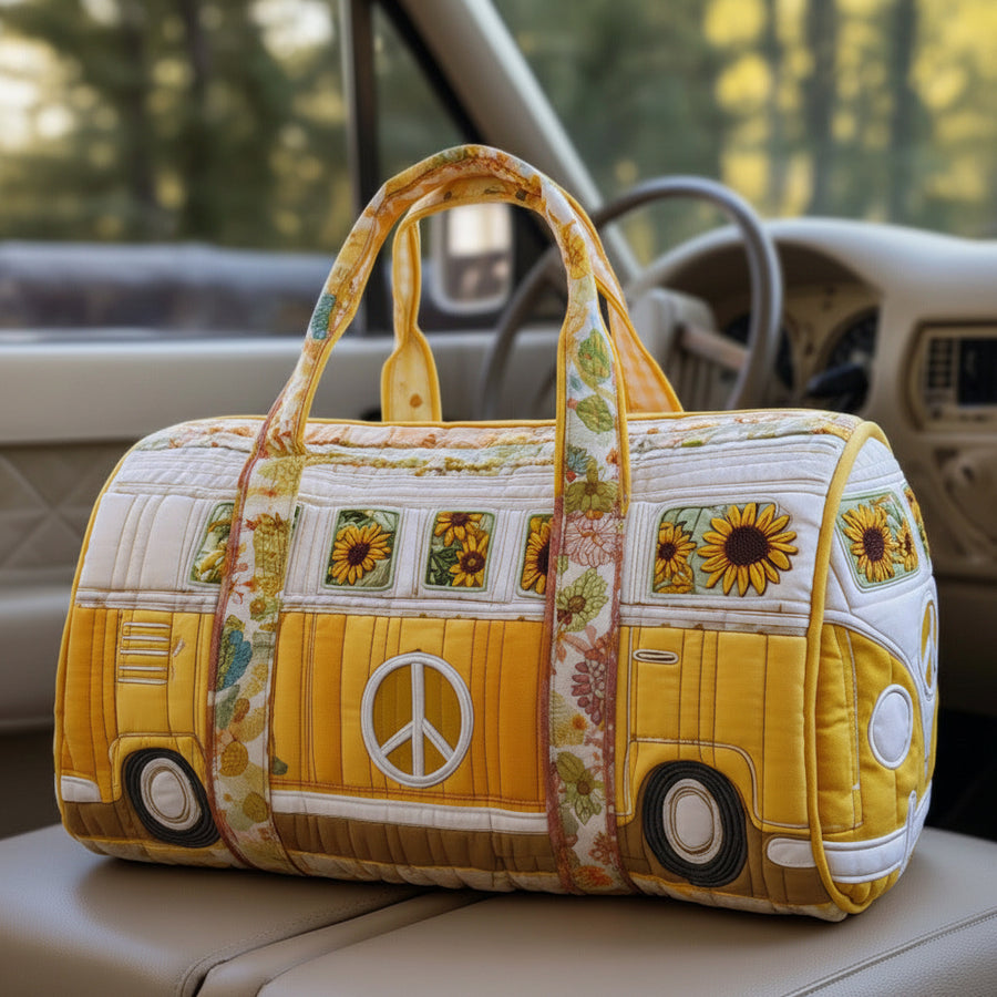 Quilted Weekend & Gym Bag — Compact Travel Bag for Short Trips