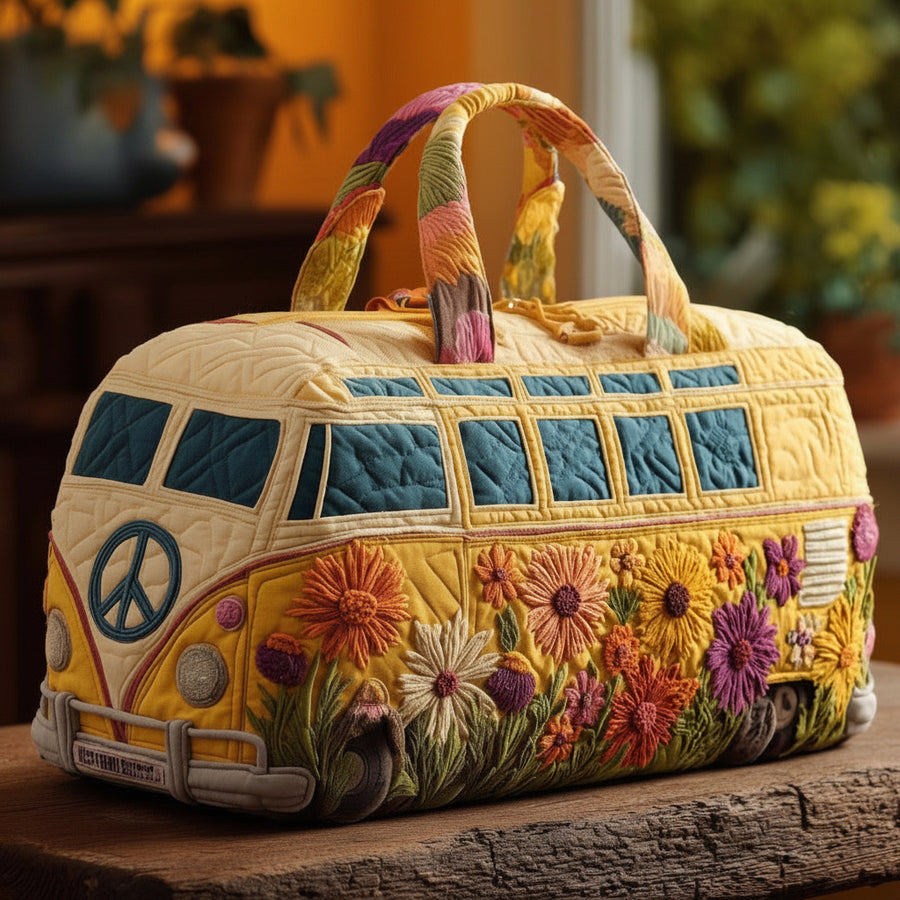 Quilted Weekend & Gym Bag — Compact Travel Bag for Short Trips
