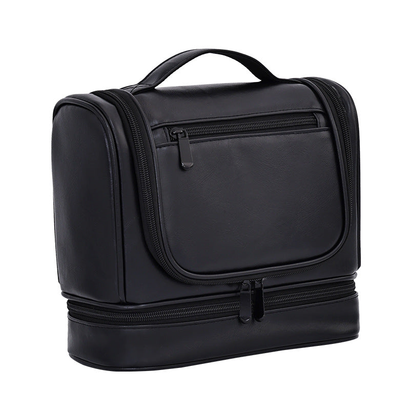 Hanging Travel Wash Bag — Large Capacity PU Organiser
