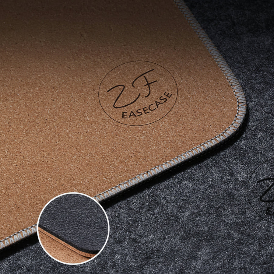 Felt Desk Mat — Natural Oversized Keyboard & Desk Surface Protector