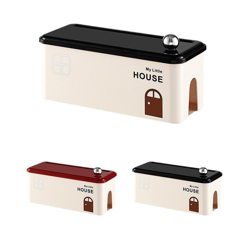 Cable & Power Strip Organiser Box — Hide Cords & Sockets on Any Desk