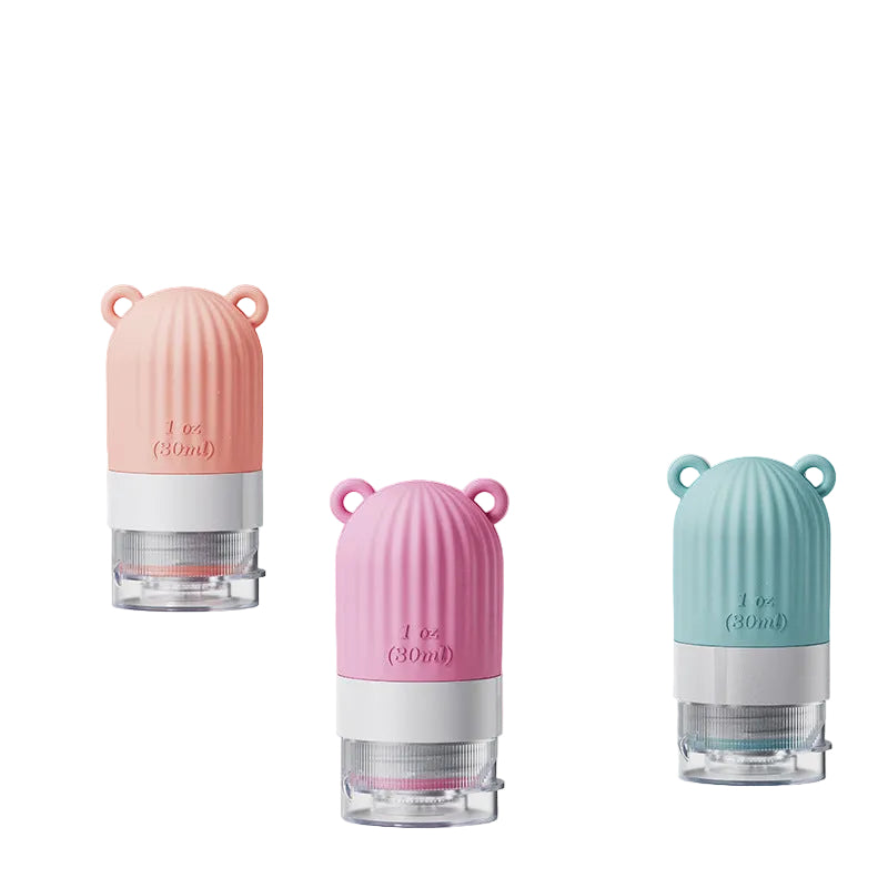 Travel Refillable Bottle Set — Silicone Squeeze Bottles for Toiletries & Skincare