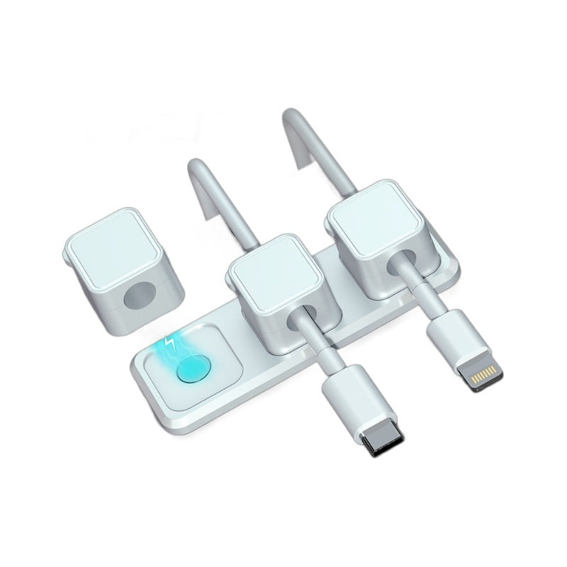 Magnetic Cable Clips — Self-Adhesive Desk Cable Holder & Routing Organiser