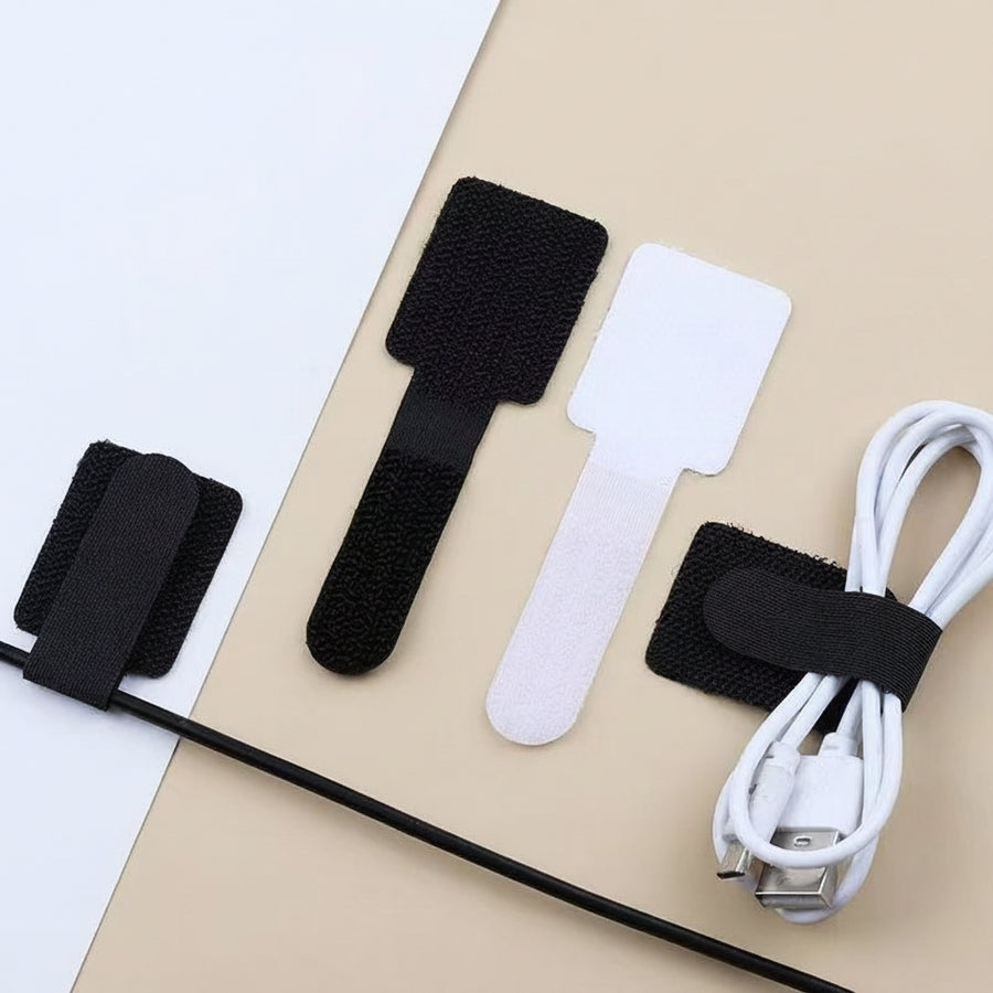 Self-Adhesive Cable Routing Clips — Desk & Wall Wire Management Holder